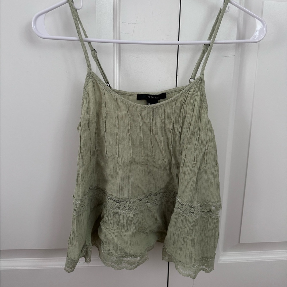 Forever 21 Sage Green Camisole Top